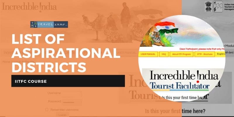 List of Aspirational Districts by NITI Aayog: IITFC Course