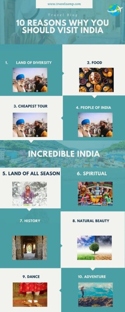 10 Reason to visit India